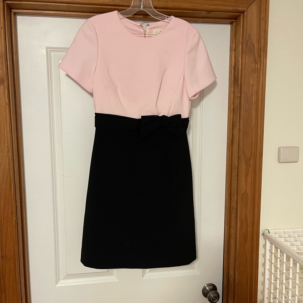 Kate spade light pink and black dress size 2